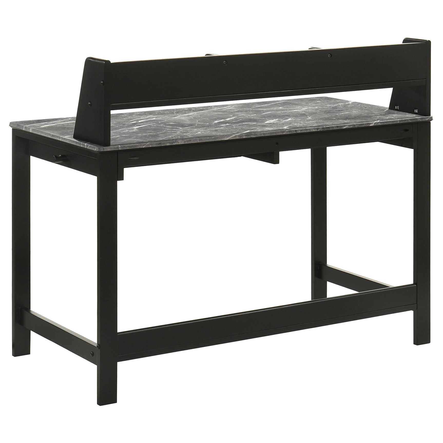 Raised organizer shelf on Besler Writing Desk