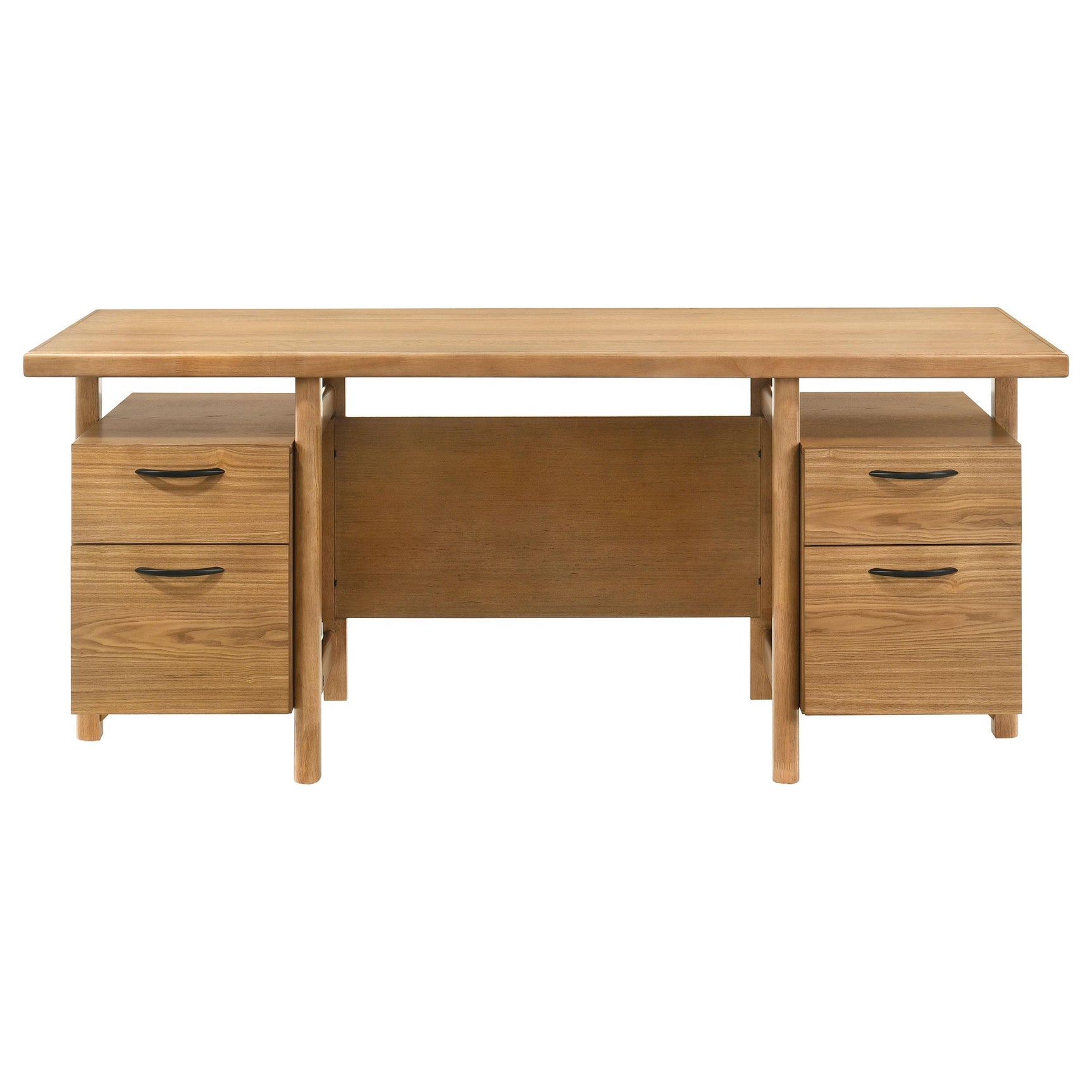 Roldan desk side view showing drawers