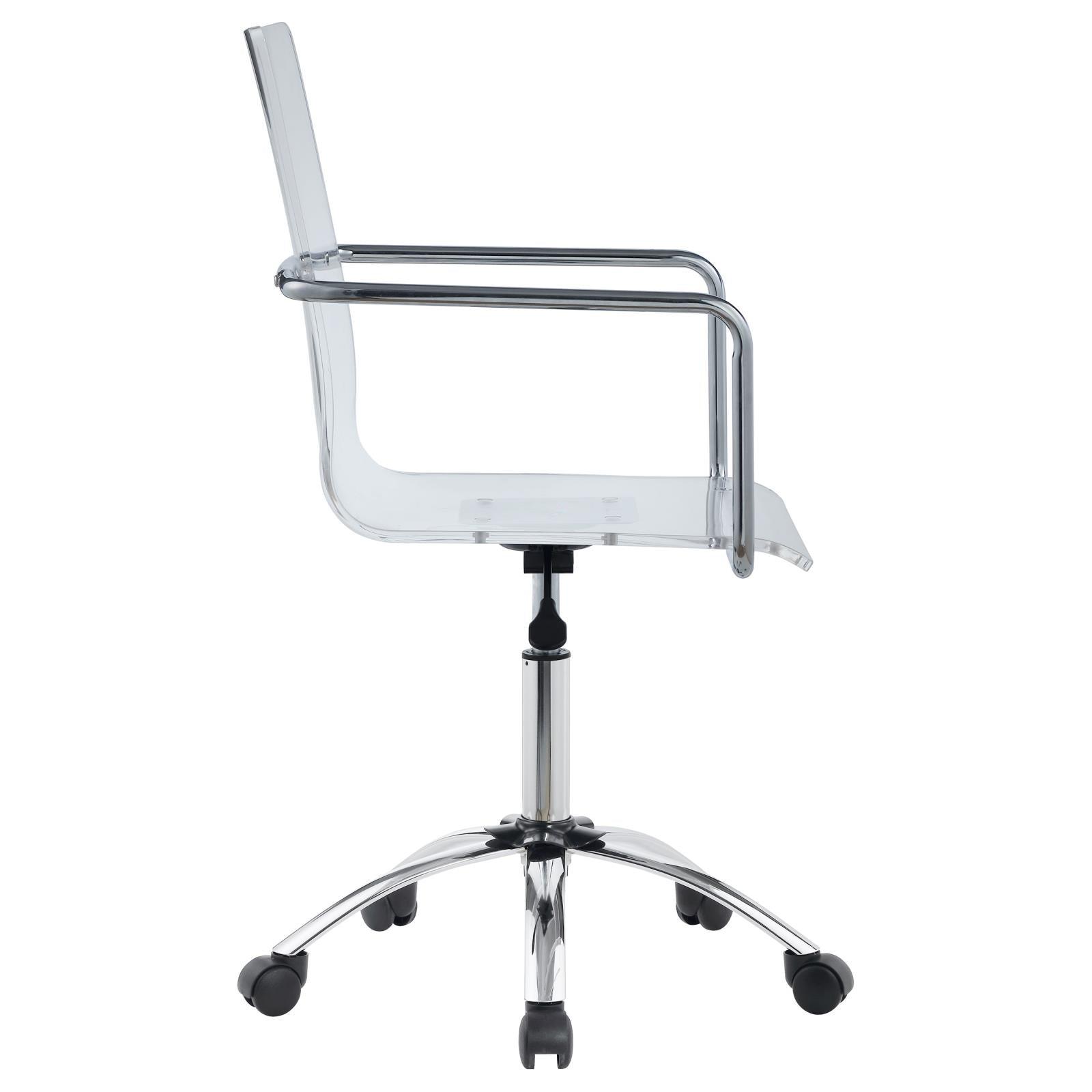 Amaturo Clear Acrylic Office Chair - Ella Furniture