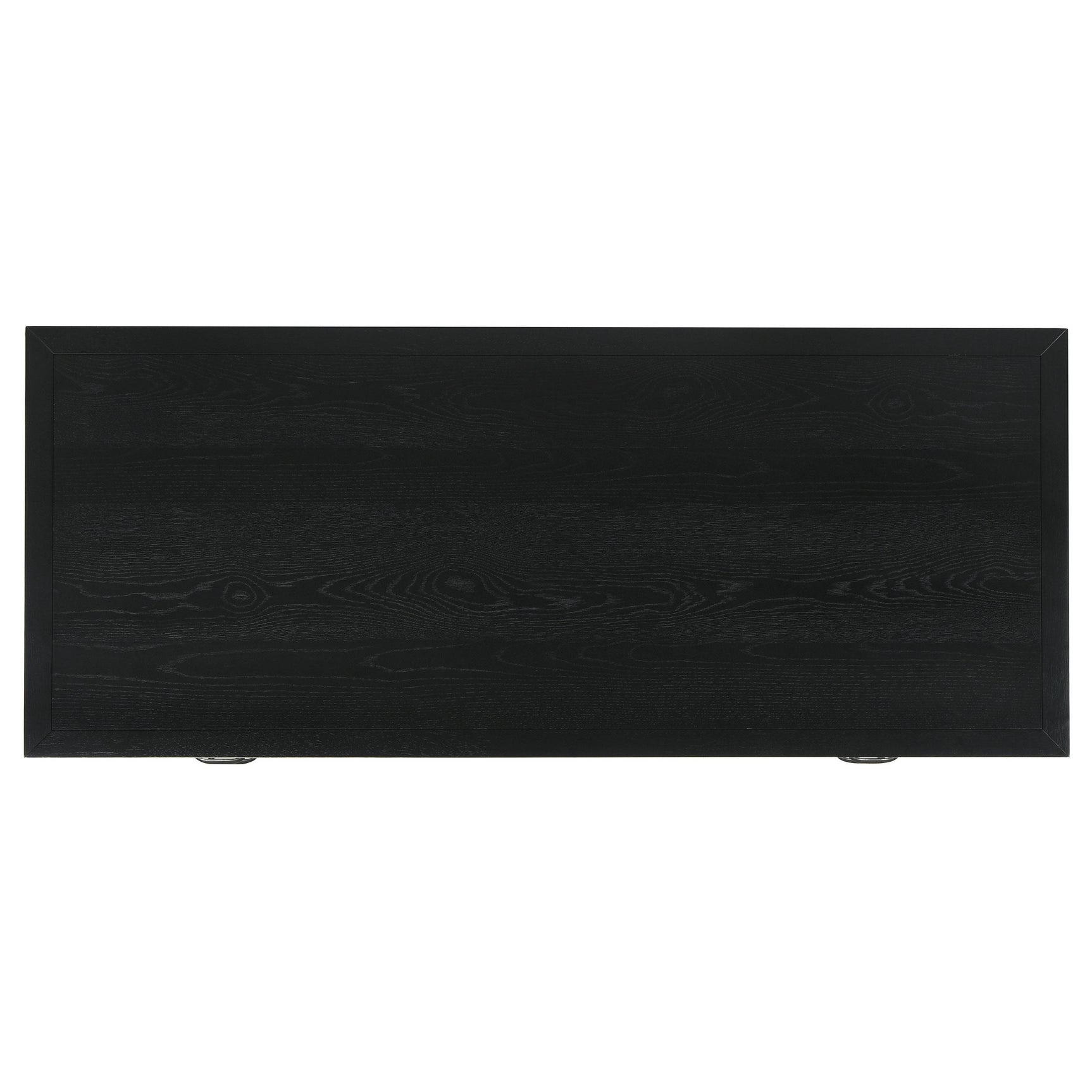 Side profile of black Goodson computer desk