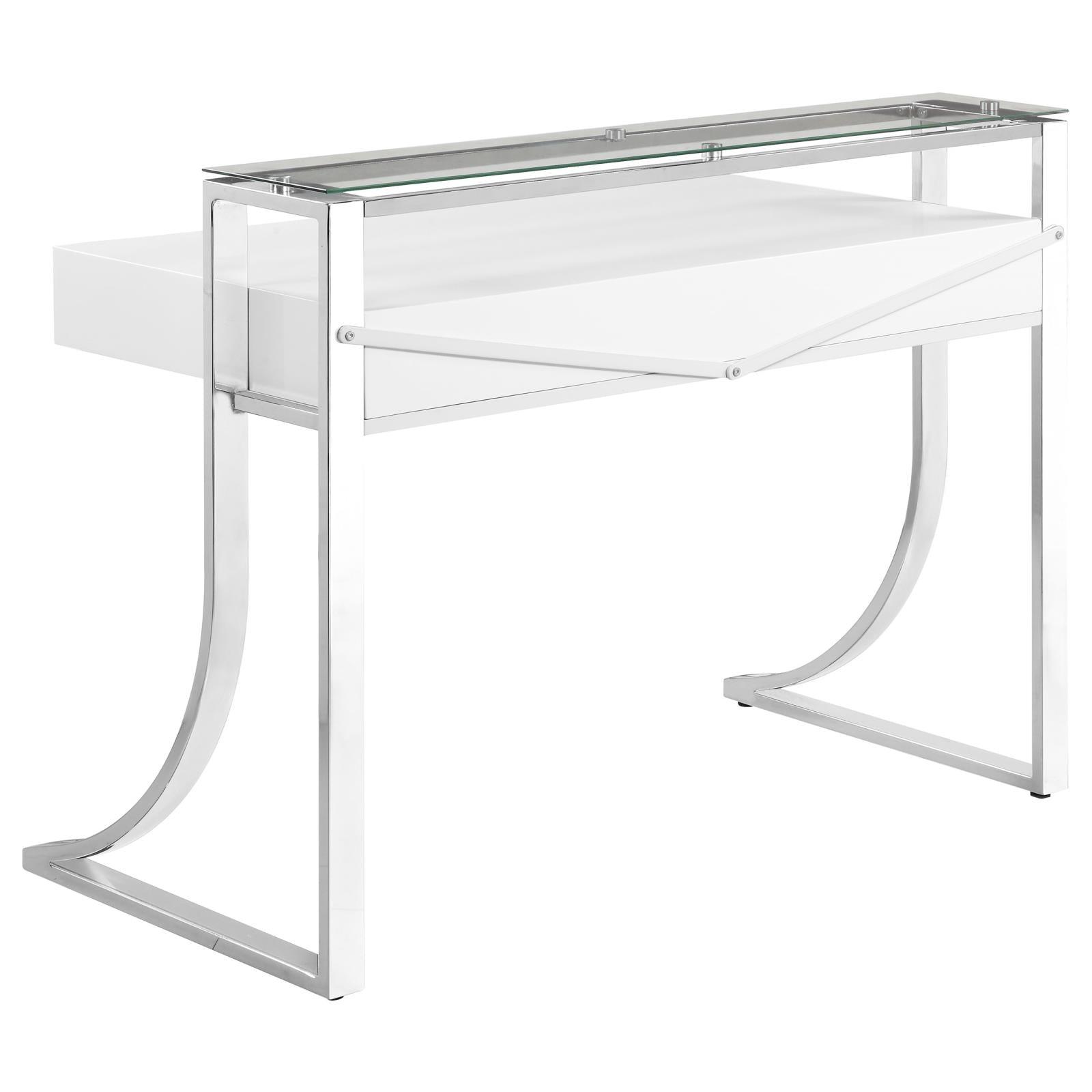 Top-down view of Gemma desk workspace surface