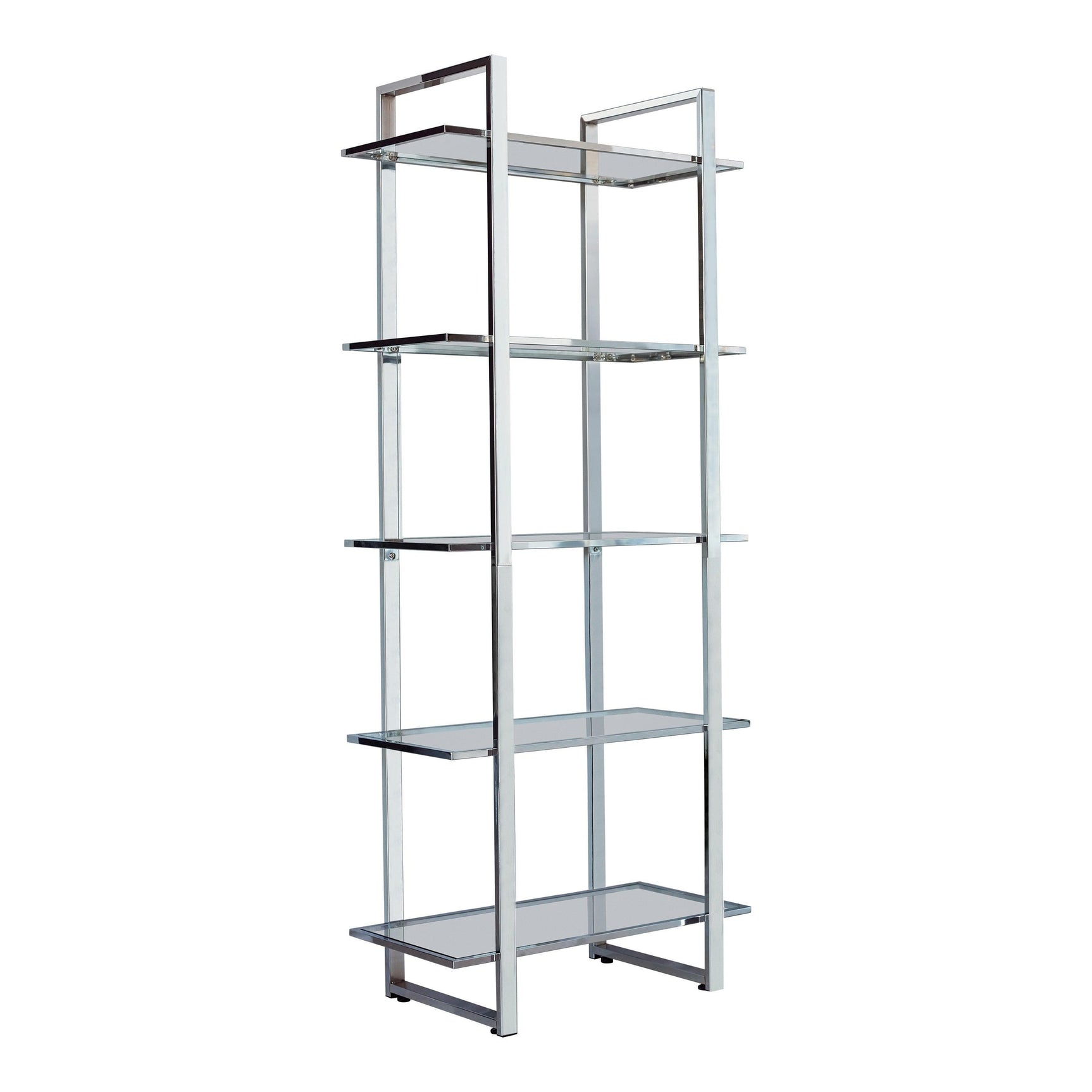 Hartford Glass Shelf Bookcase detail of shelves