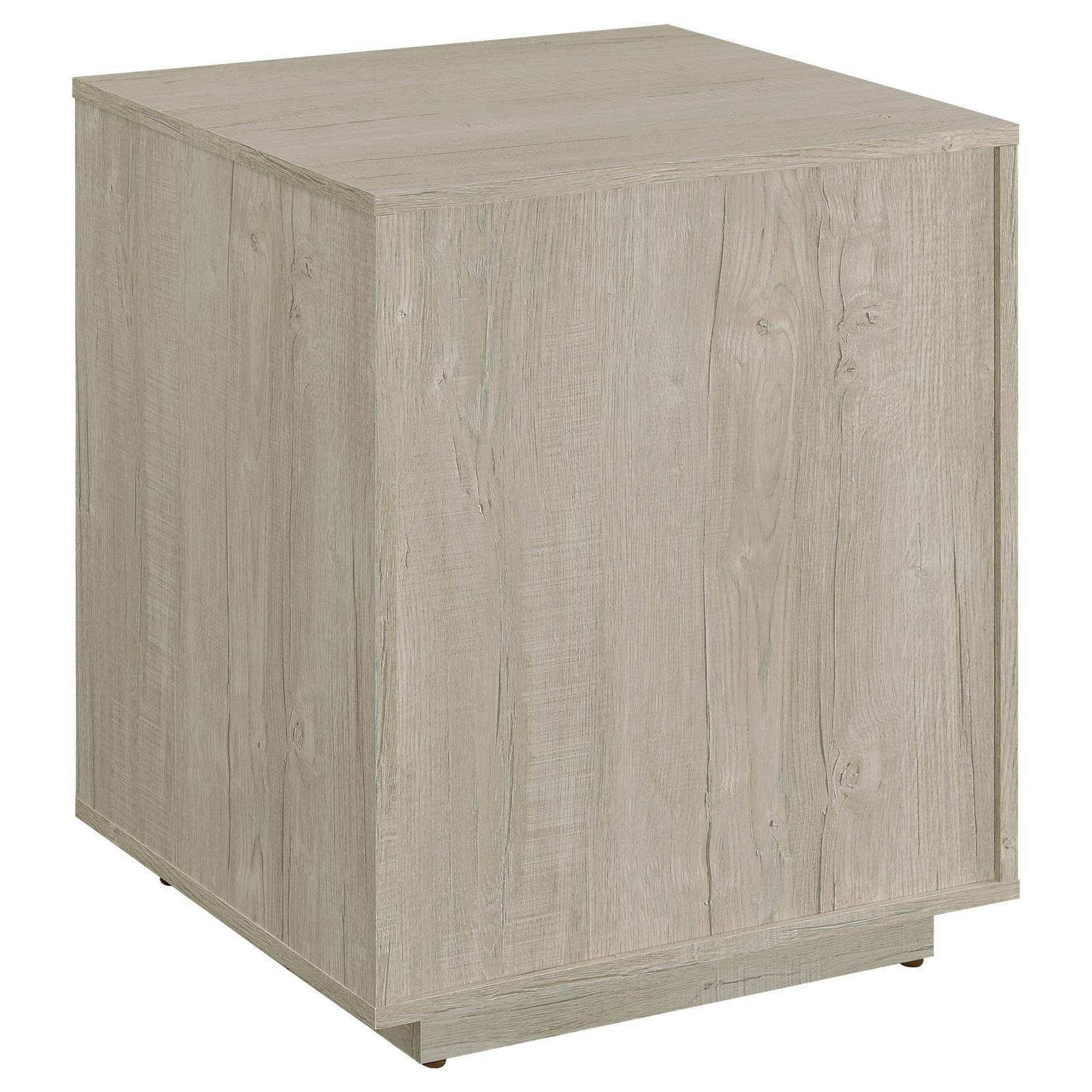 Caster wheels under the Loomis File Cabinet