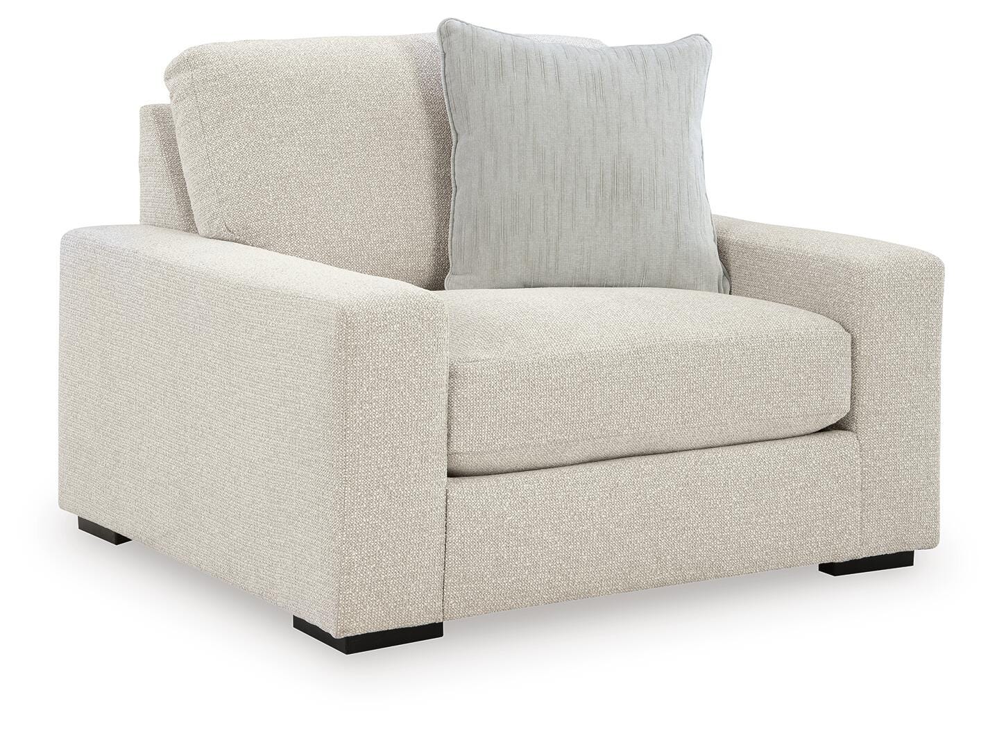 Conlee-Pike Linen Chenille Oversized Chair angled view