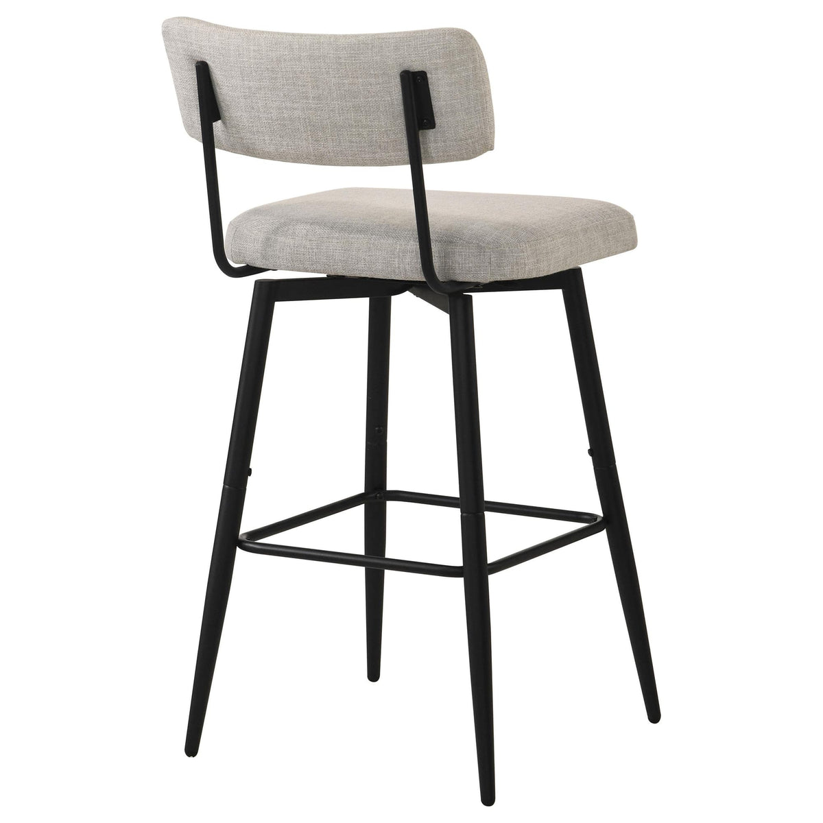 Levine Fabric Upholstered Swivel Bar Chair Cream Set of 2 — product image 7