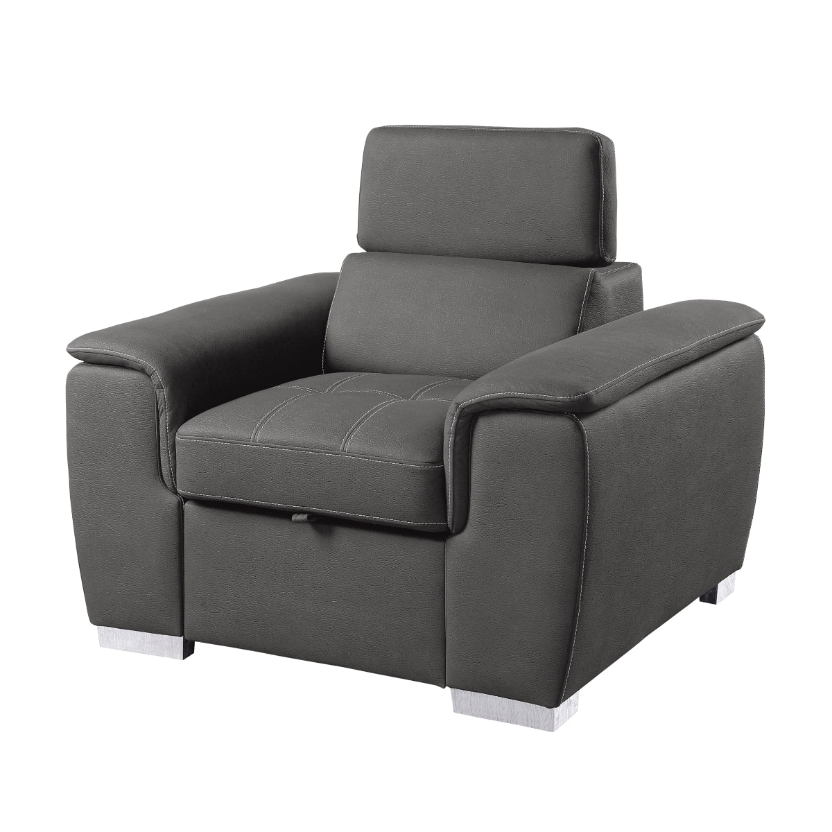 Ferriday Chair ottoman pulled out extended leg support