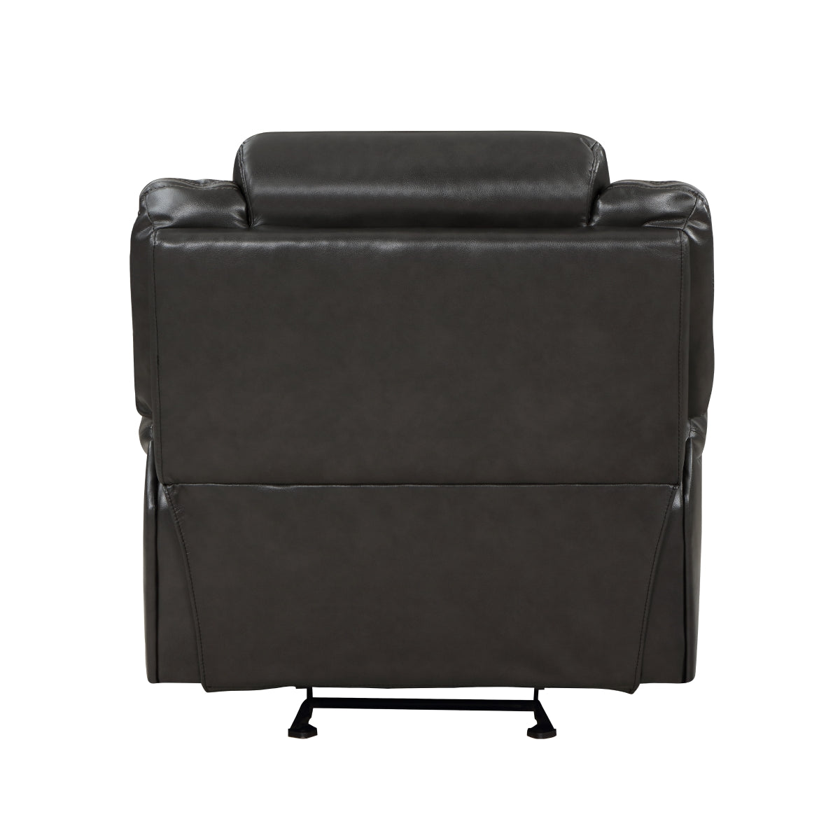 Reclined position of Amite glider recliner chair