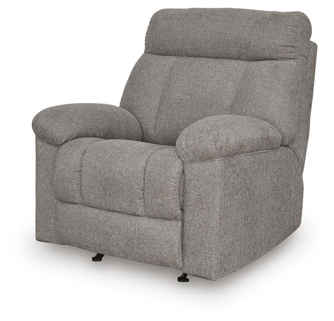 Hoyne Park Smoke Performance Fabric,Next-Gen Nuvella™,Chenille Recliner from Decor Furniture