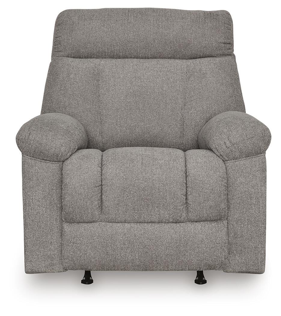 Hoyne Park Smoke Performance Fabric,Next-Gen Nuvella™,Chenille Recliner view 4