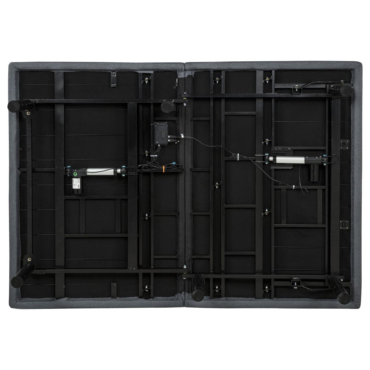 Tasca Full Dual-Motor Adjustable Bed Base in Black — product image 10