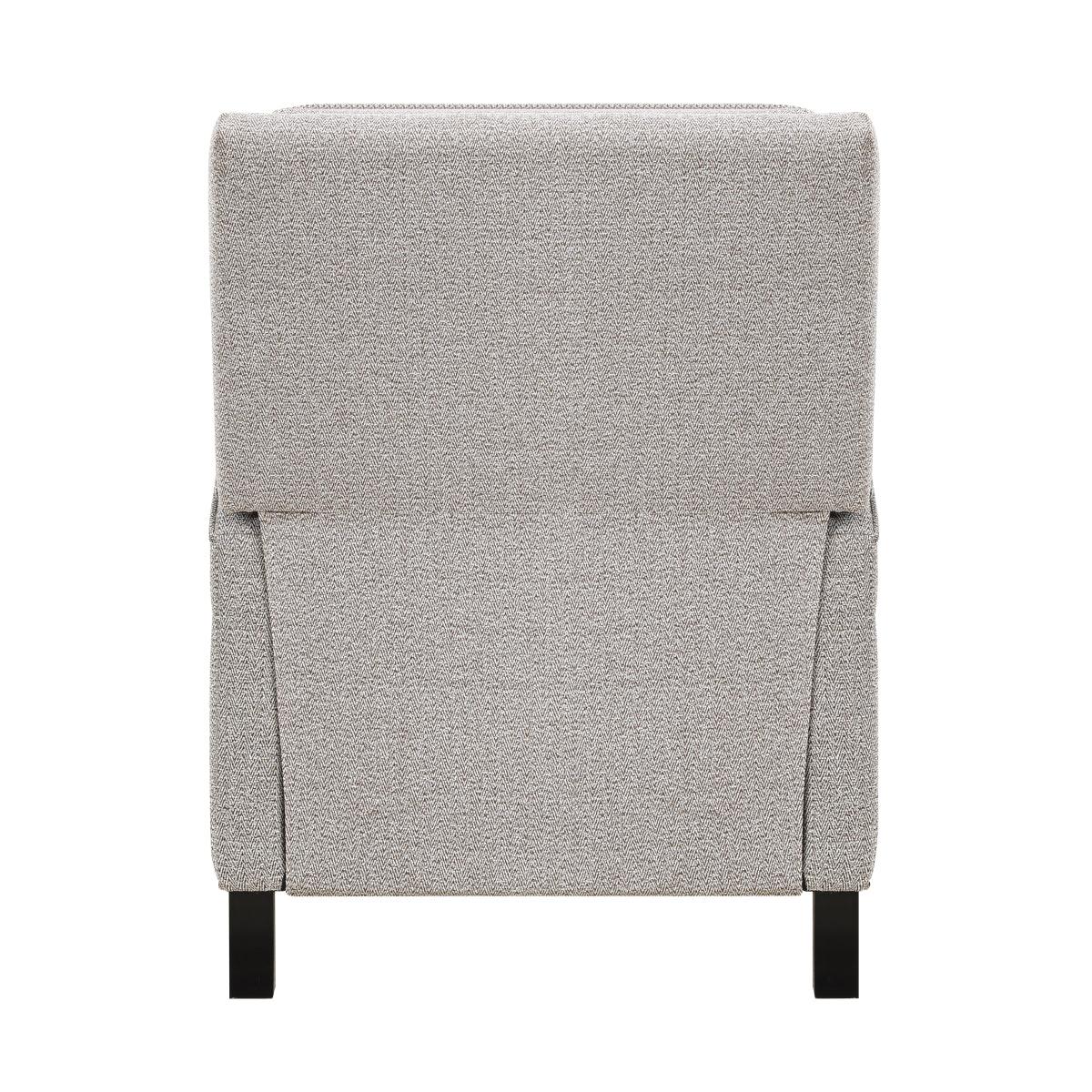 Berenson Coconut recliner open fully reclined position