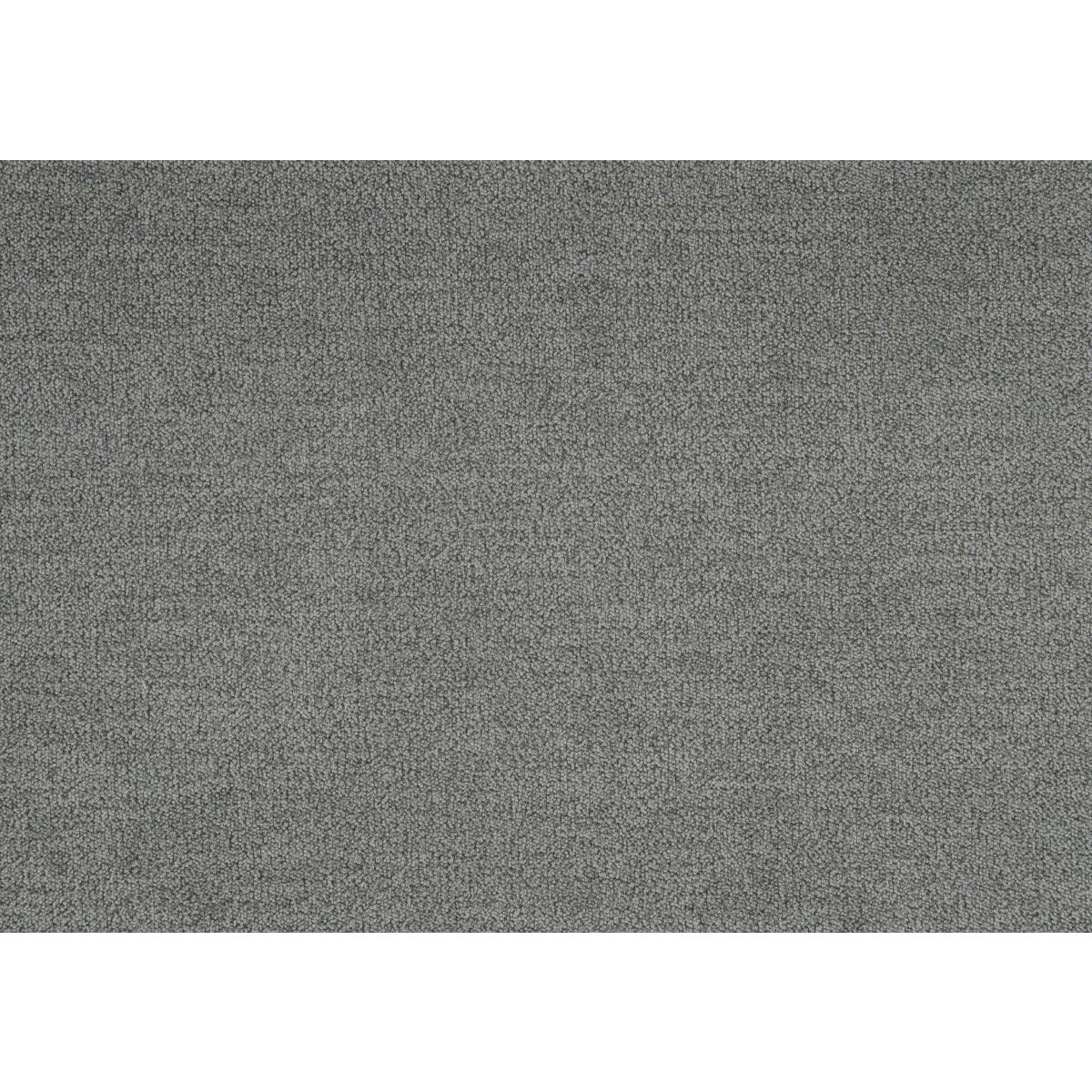 Banks gray fabric recliner with visible attached cushions