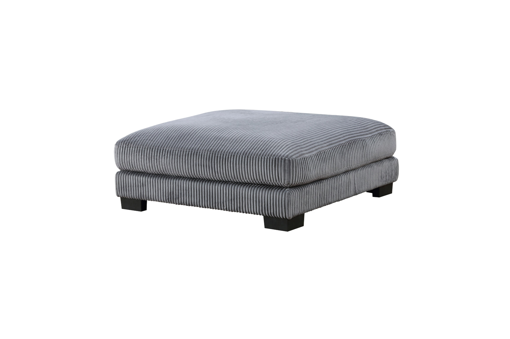 Traverse Gray Corduroy Fabric Sectional Sofa main view