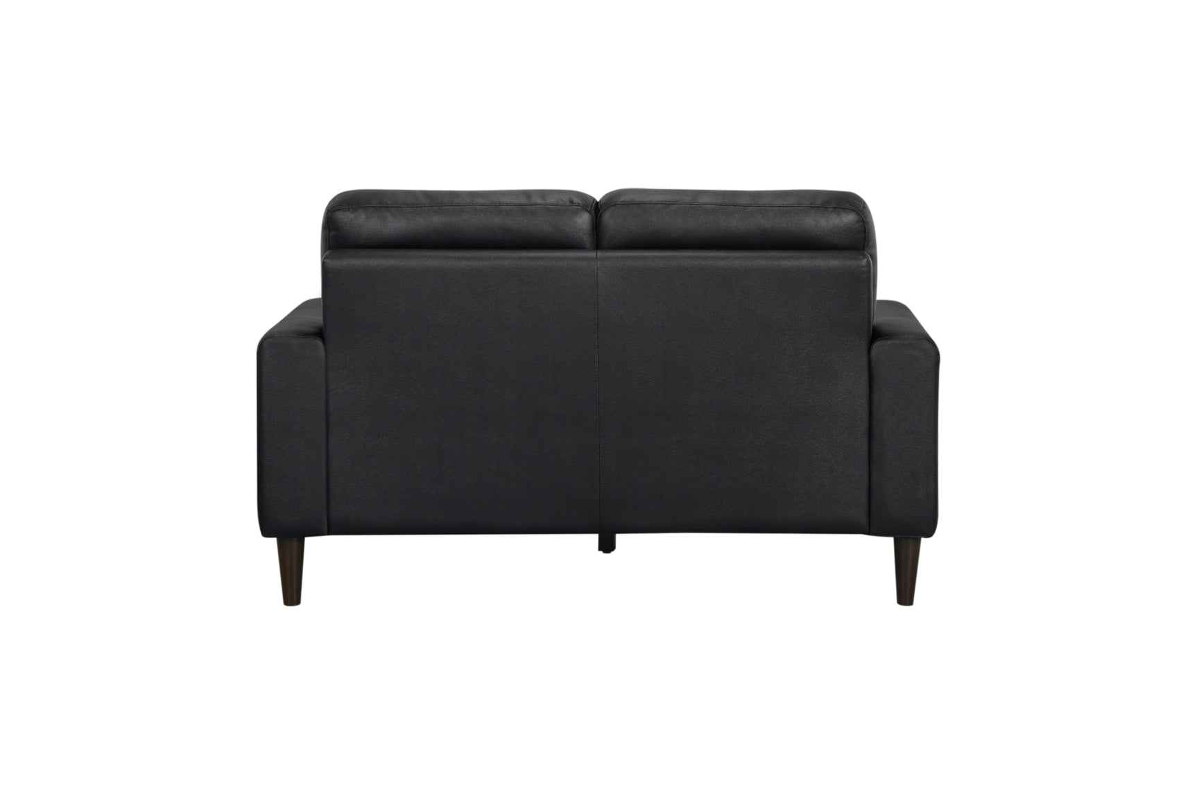 Chair detail with brown leather upholstery