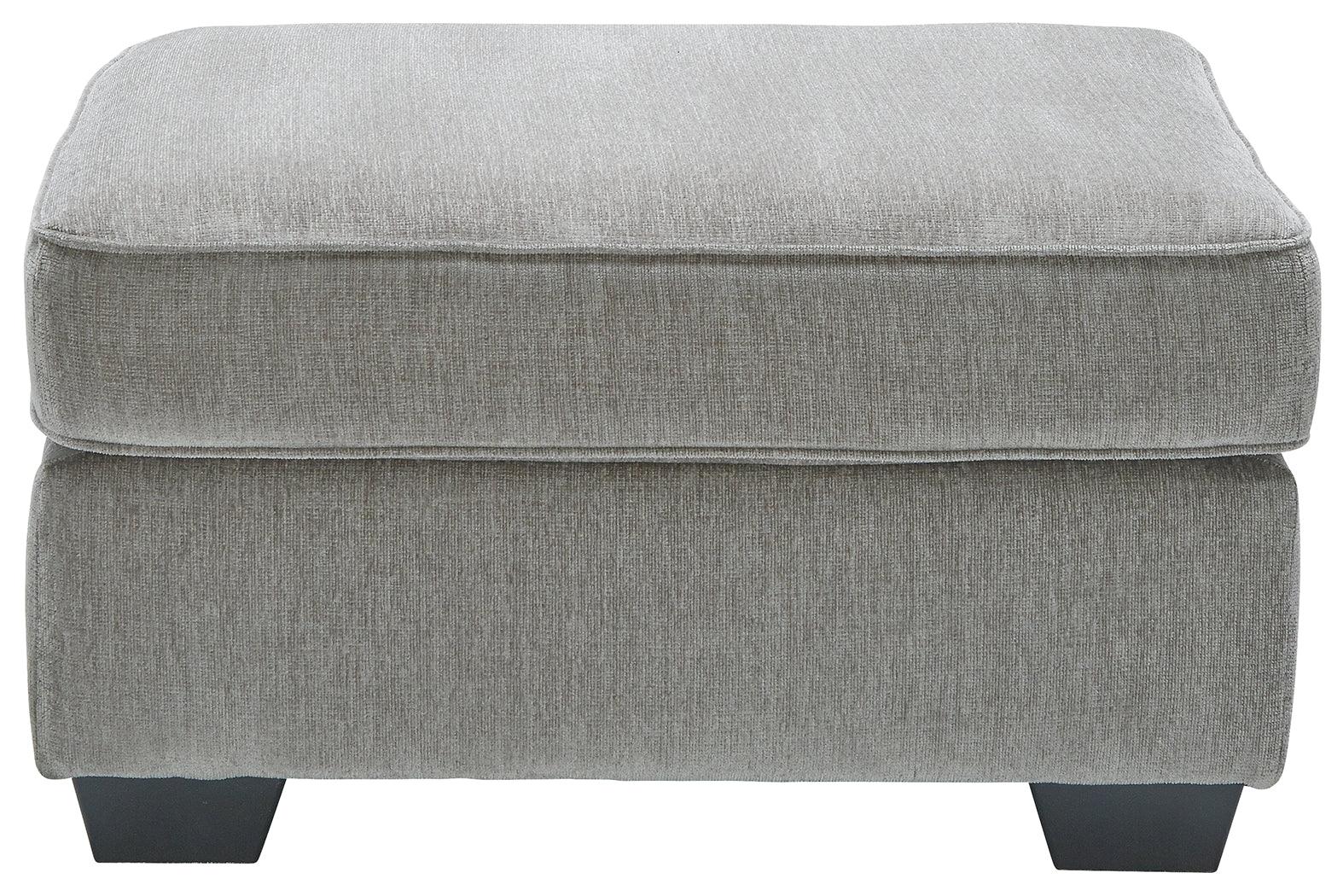Altari Alloy Chenille Oversized Accent Ottoman styled in living room