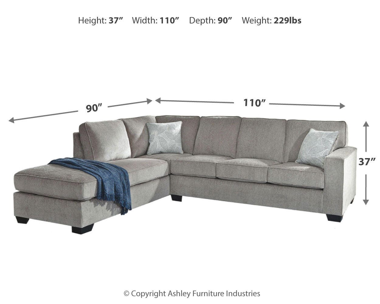Altari Alloy Chenille 2-Piece Sectional with Chaise - image 4