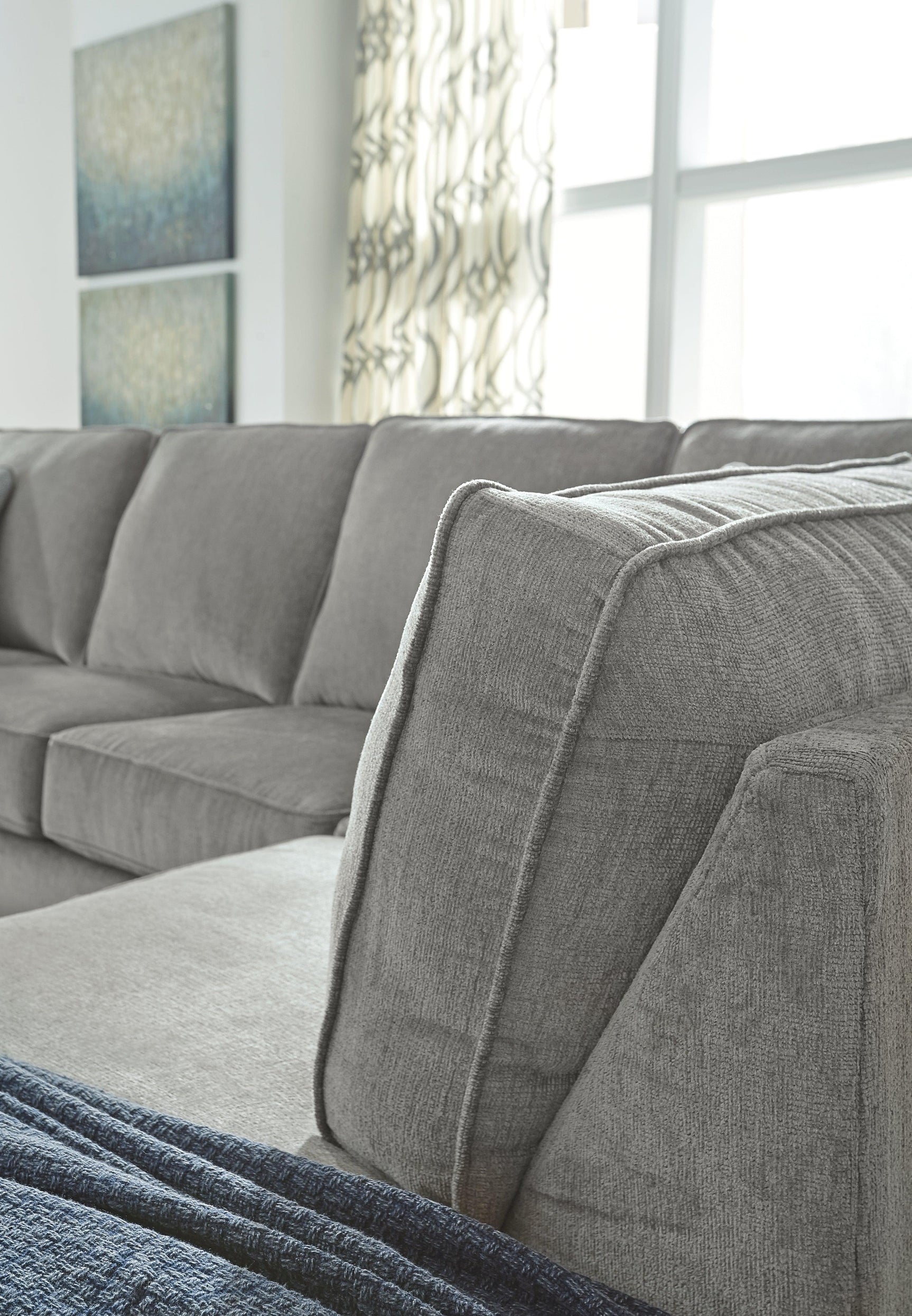 Altari Alloy Chenille 2-Piece Sleeper Sectional With Chaise 87214S3 - Ella Furniture