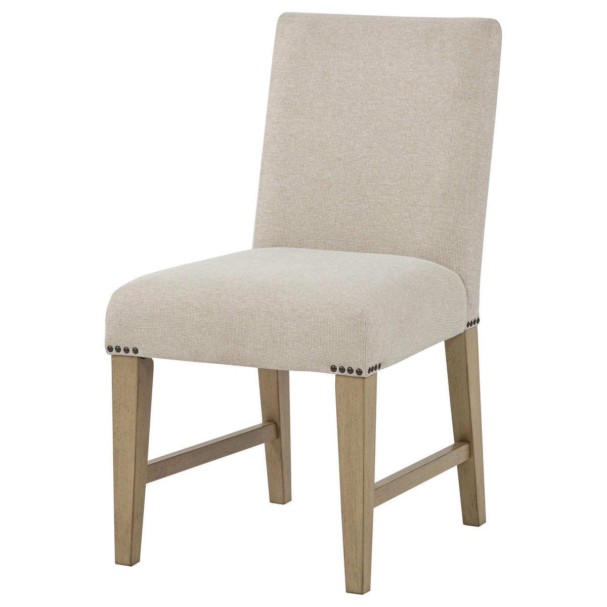 Naser Parsons Side Chair Set of 2 in Beige and Light Oak — product image 5