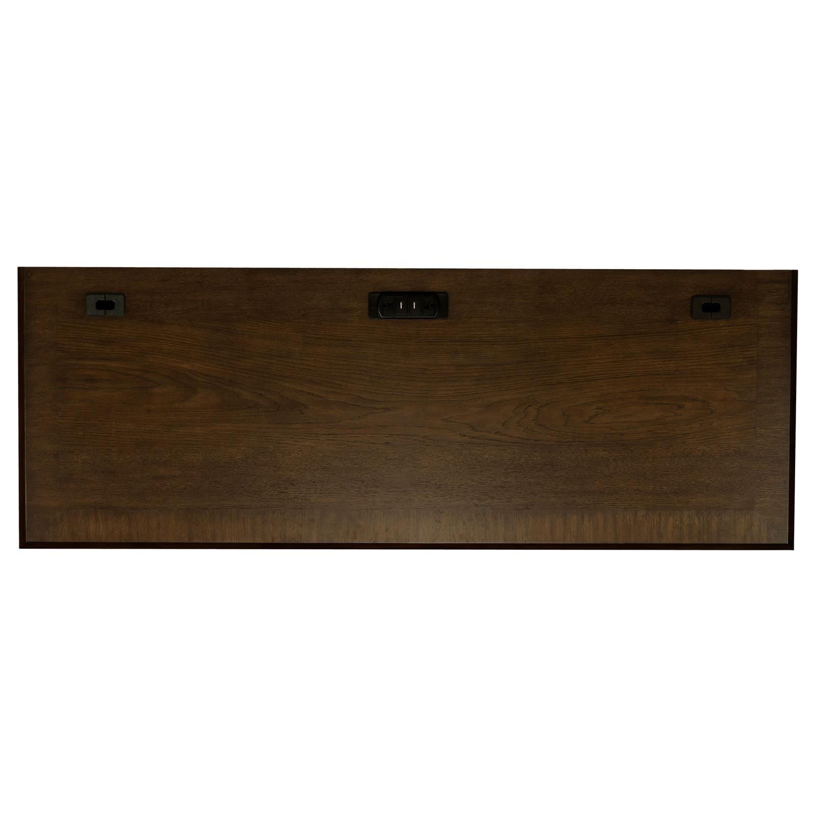 Top surface displaying decor items