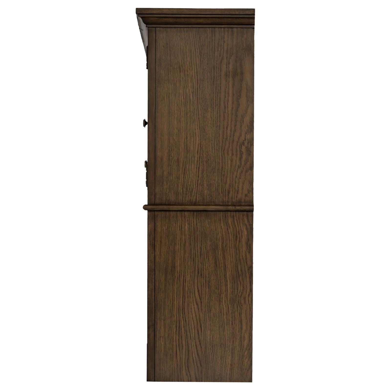 Top shelf and glass doors detail of Hartshill Hutch