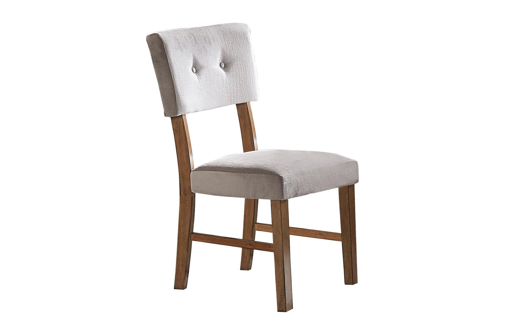 Close-up detail of Edam Dark Yellow fabric upholstery and wood frame