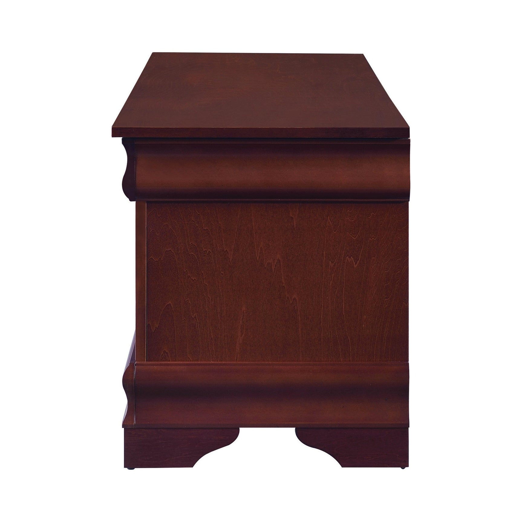 Open drawers of Pablo rectangular cedar chest, interior view
