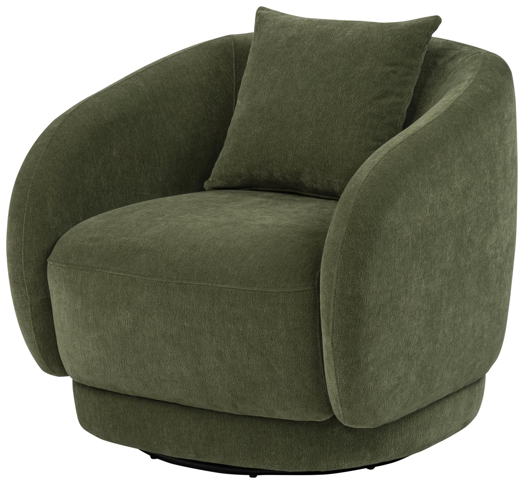 Swivel base detail of Arnaud accent chair