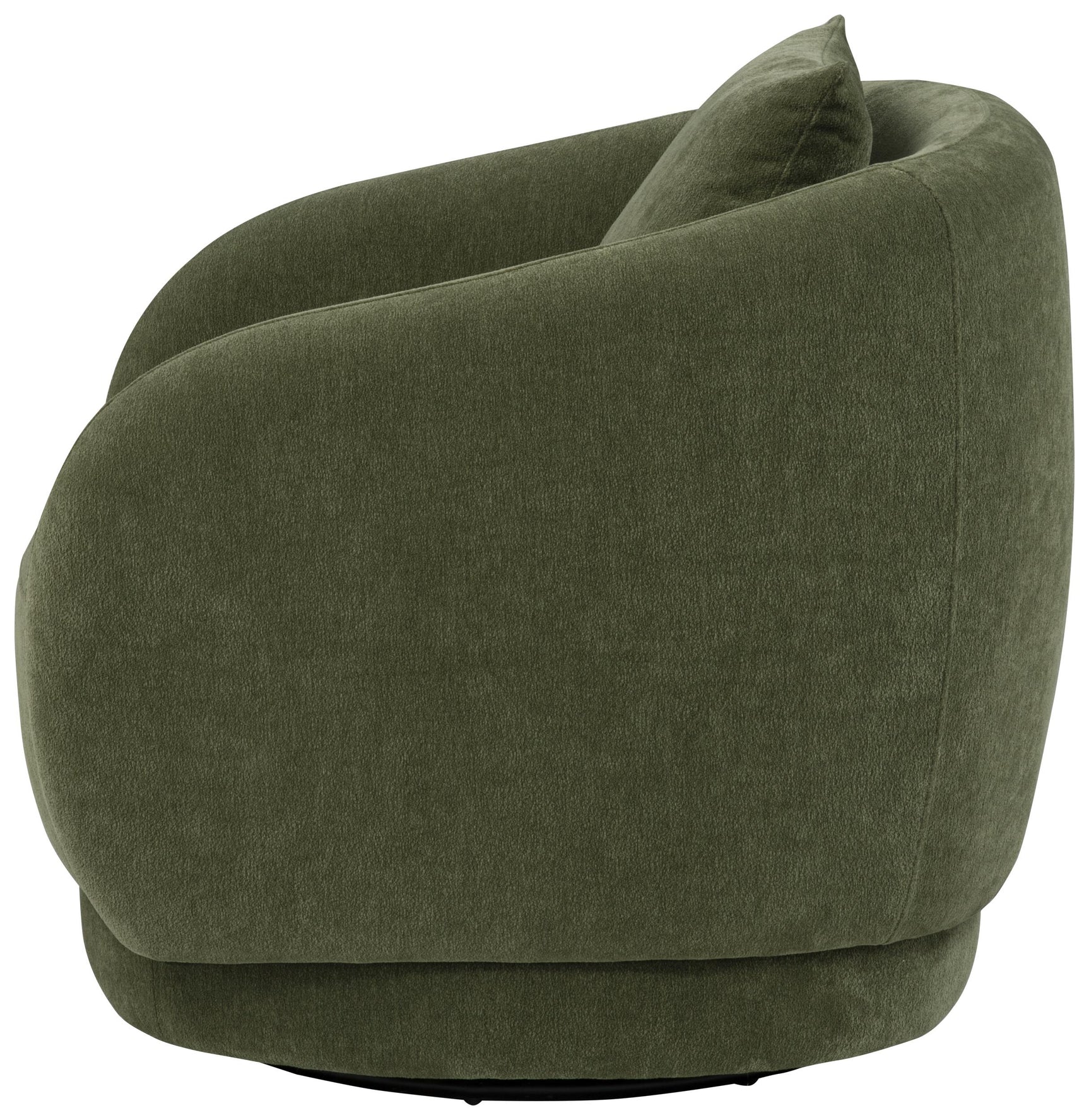 Back view of Arnaud chenille swivel chair
