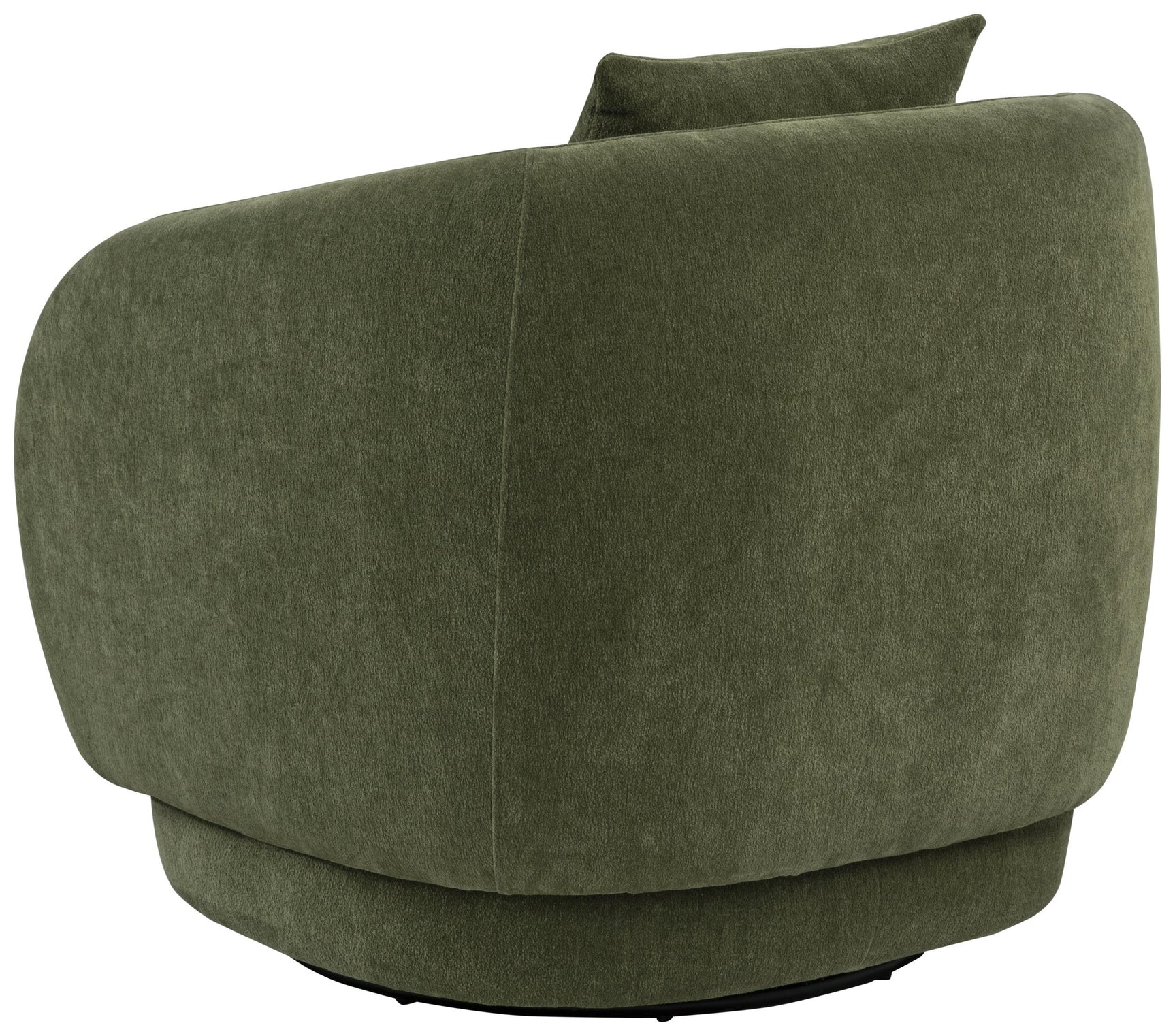 Side profile showing chair curvature