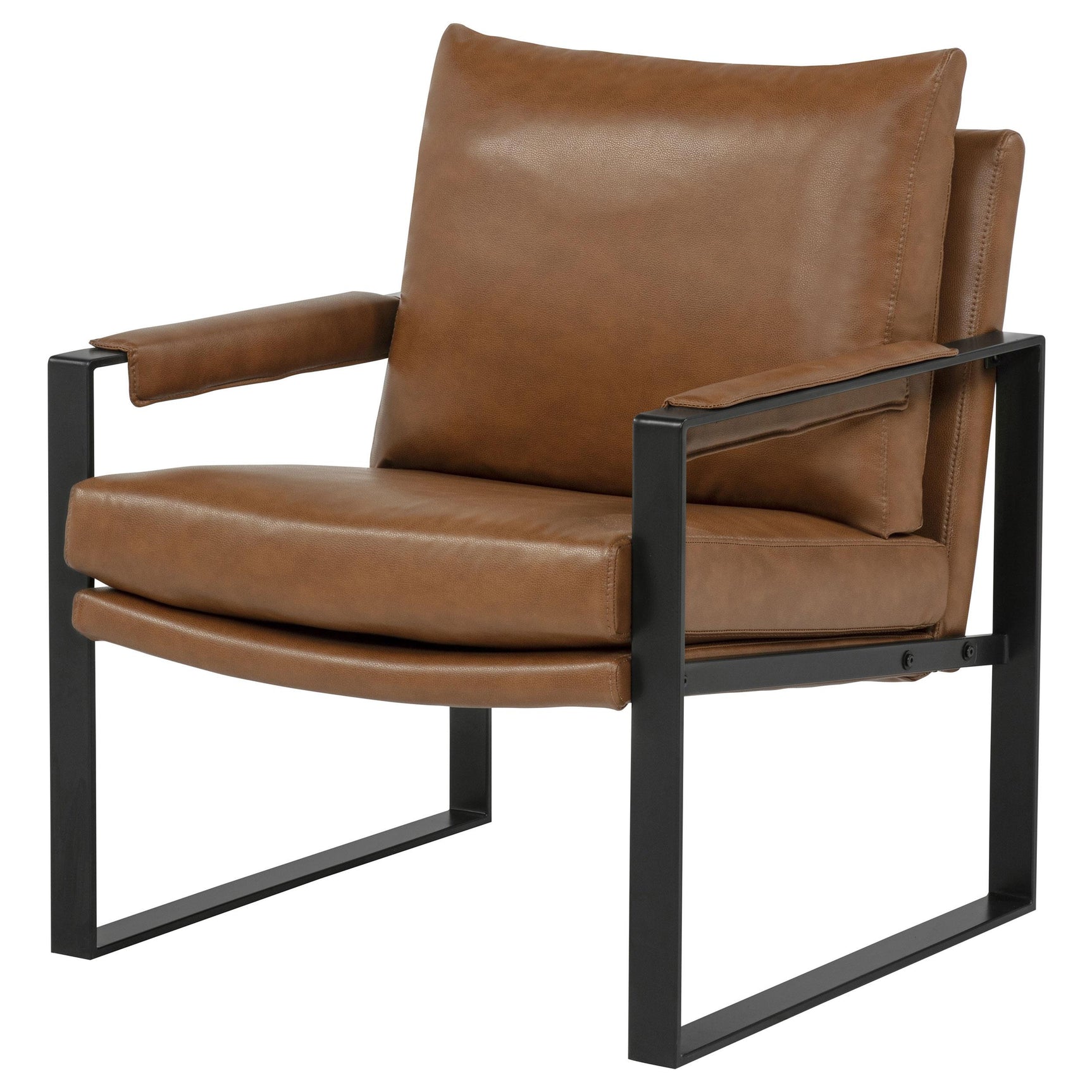 Rosalind accent chair metal base and legs detail