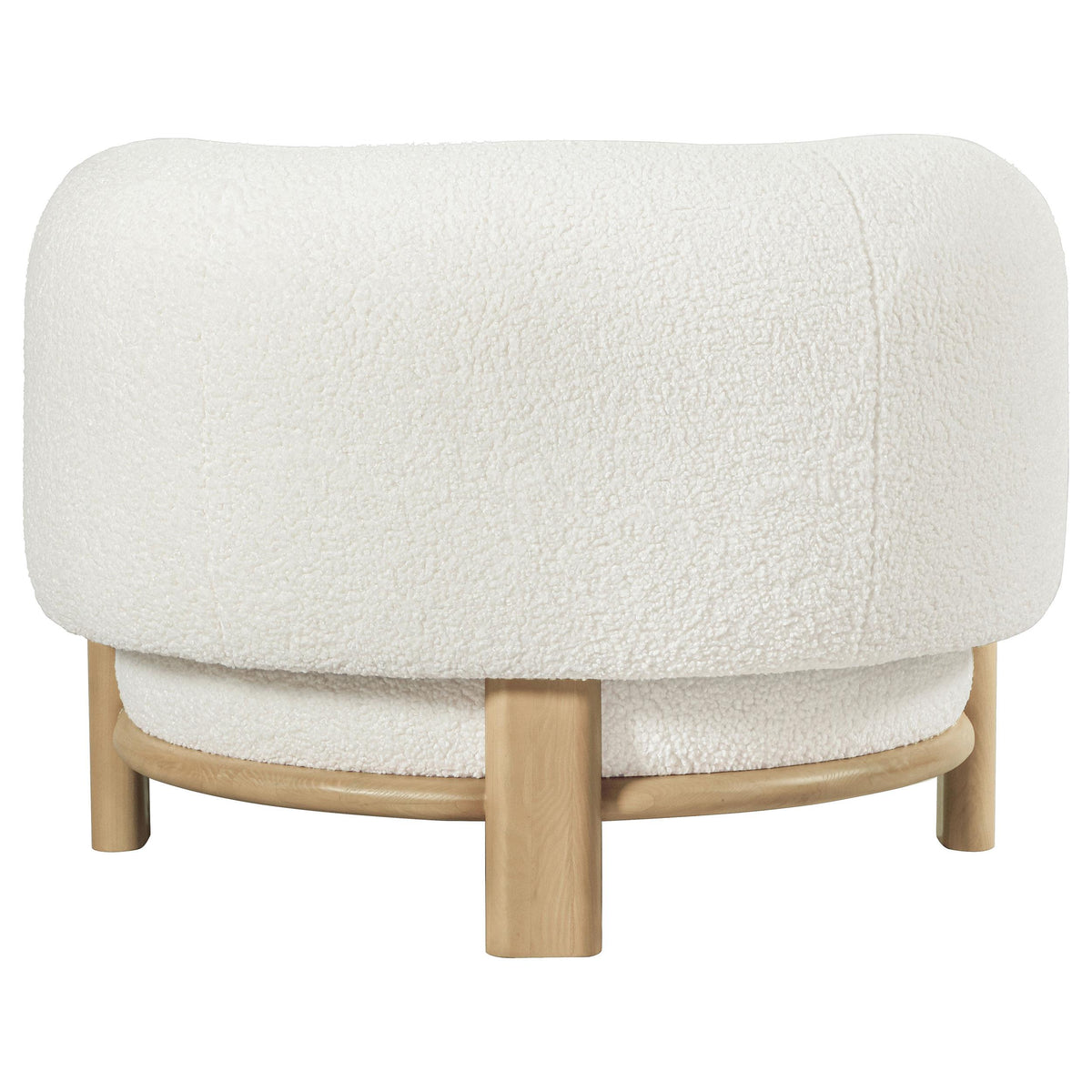 Barrel back design of Lawler Accent Chair