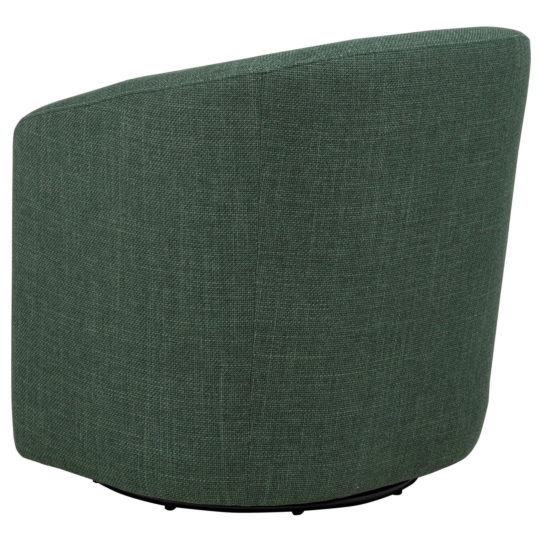 Armrest details of Mossbrook green accent chair