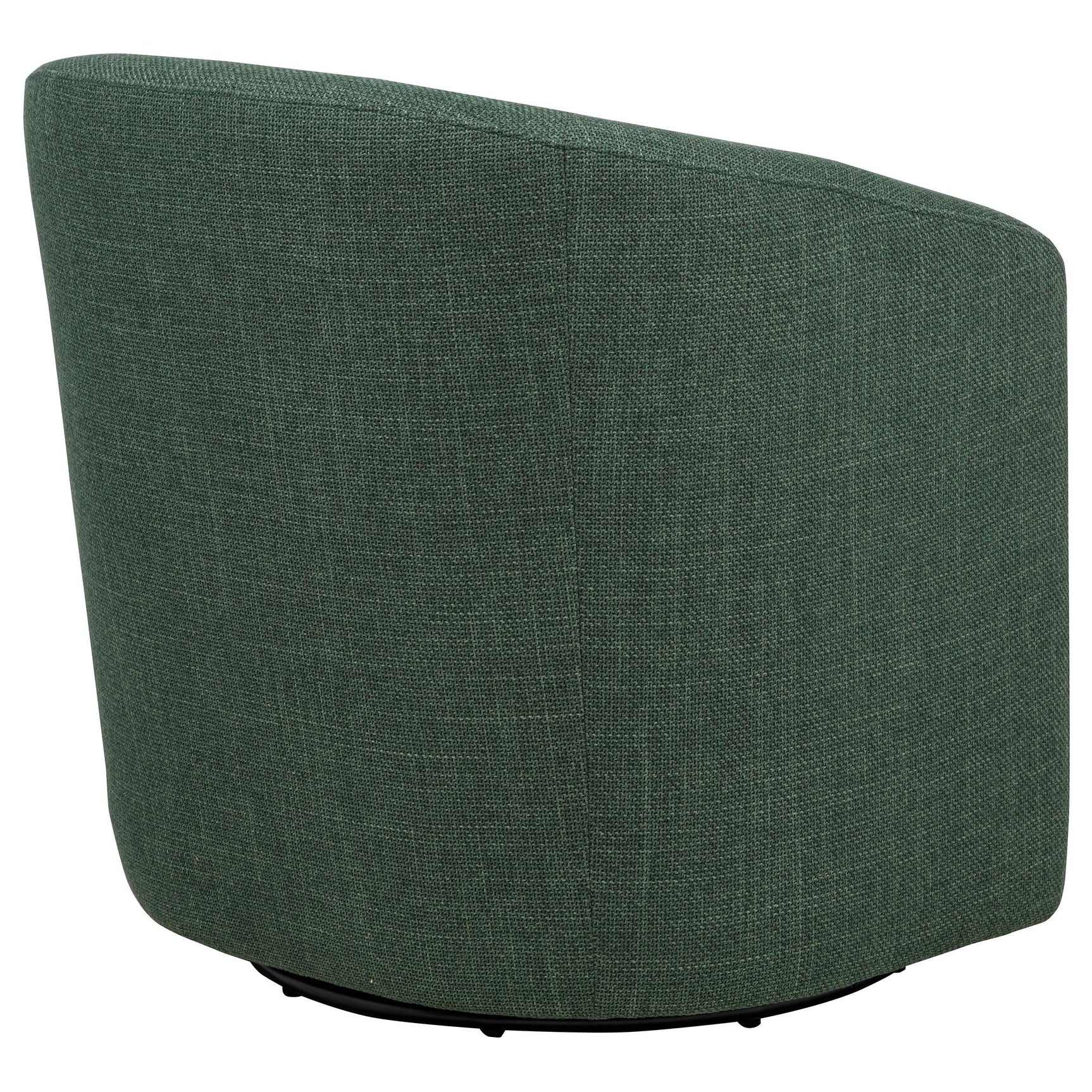 Mossbrook swivel accent chair angled view