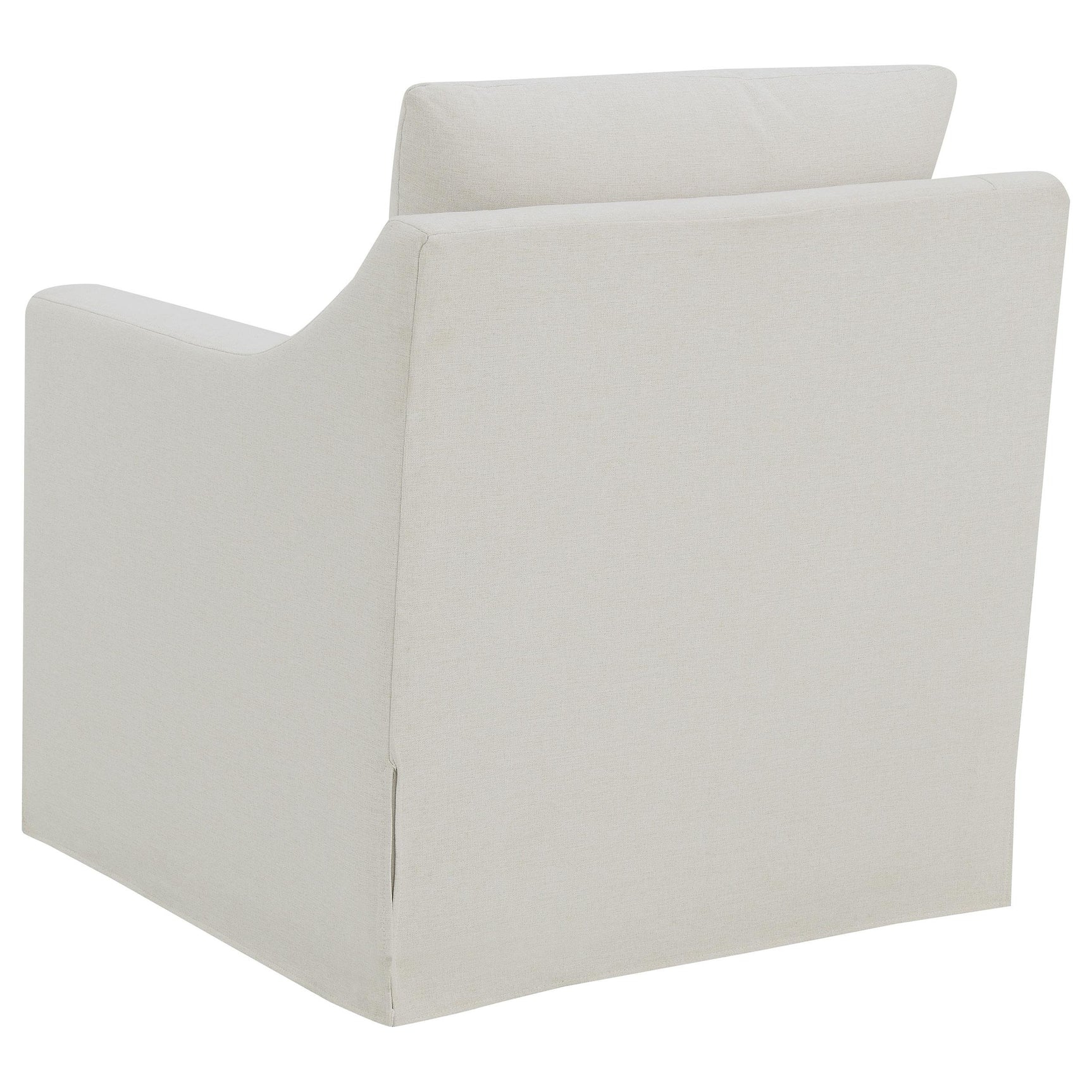 Back view with reversible back cushion