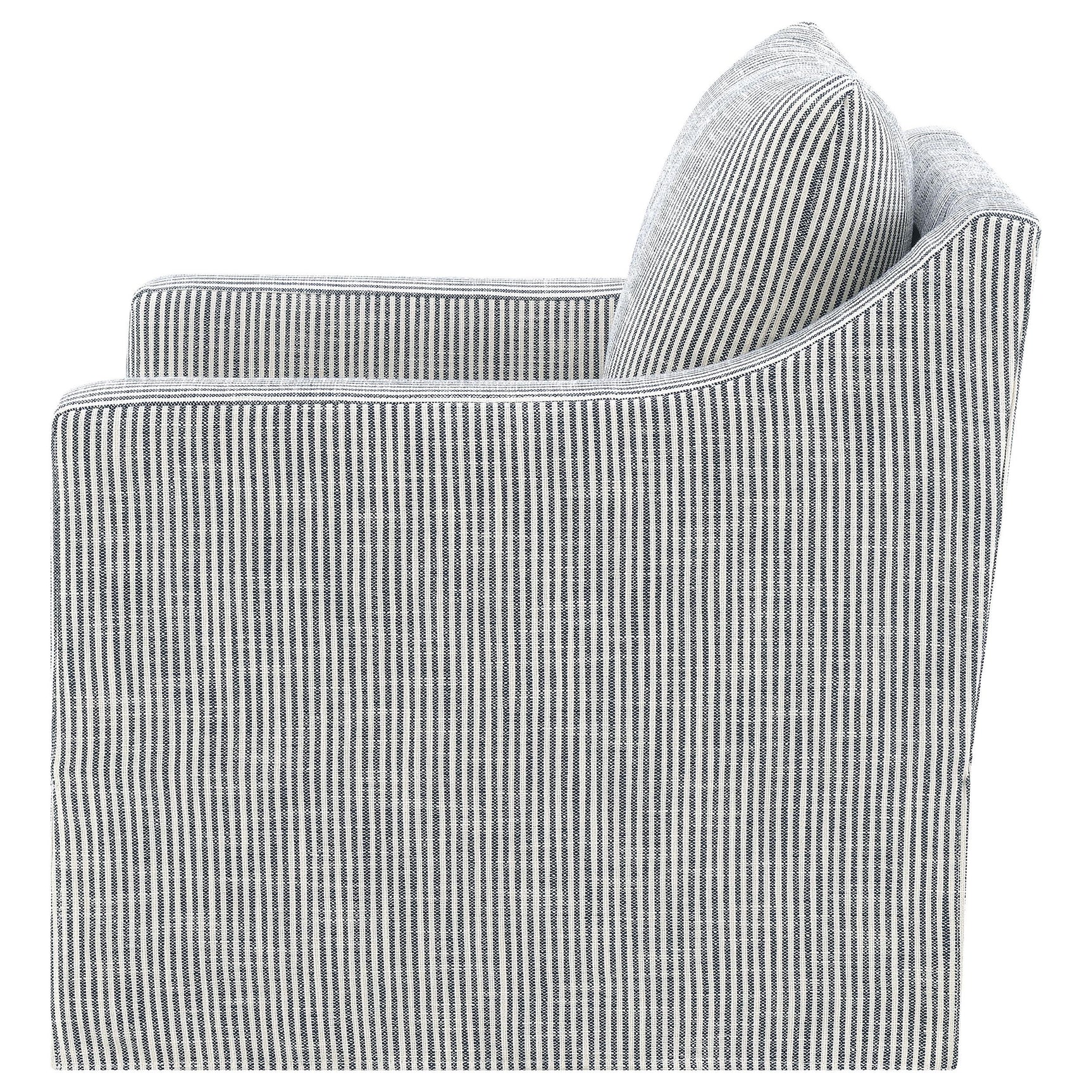Close-up of chair arm and fabric