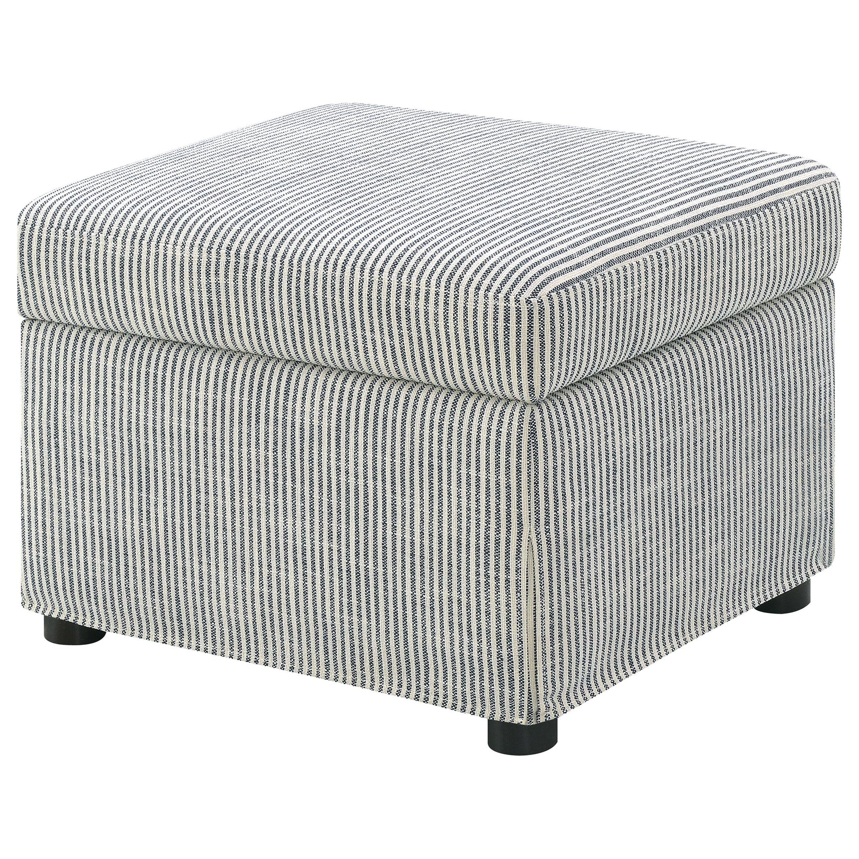 Fabric texture detail of Winter ottoman