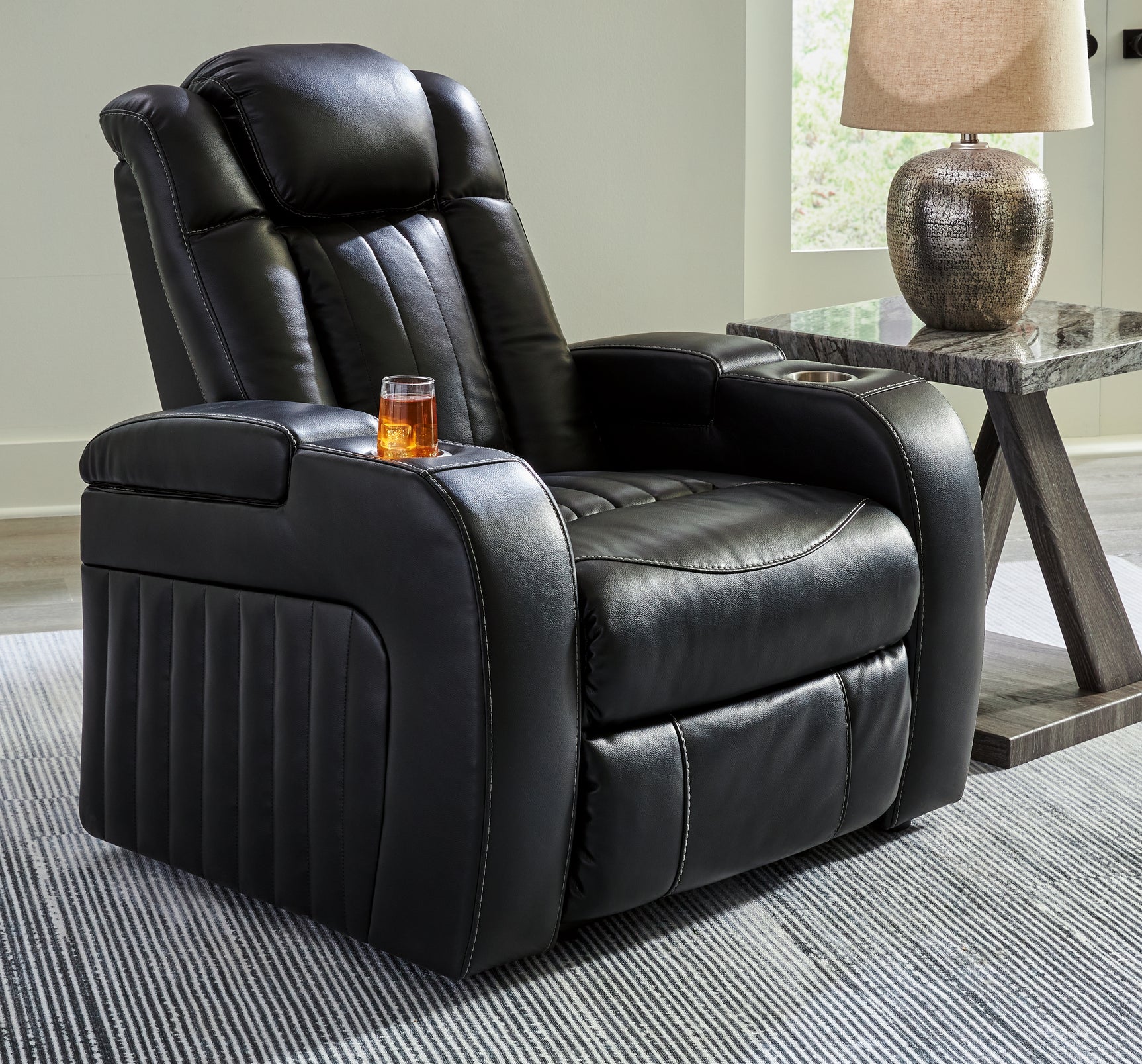 Caveman Midnight Den Sofa, Loveseat and Recliner