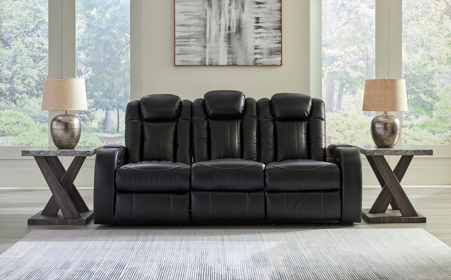 Caveman Midnight Den Sofa, Loveseat and Recliner