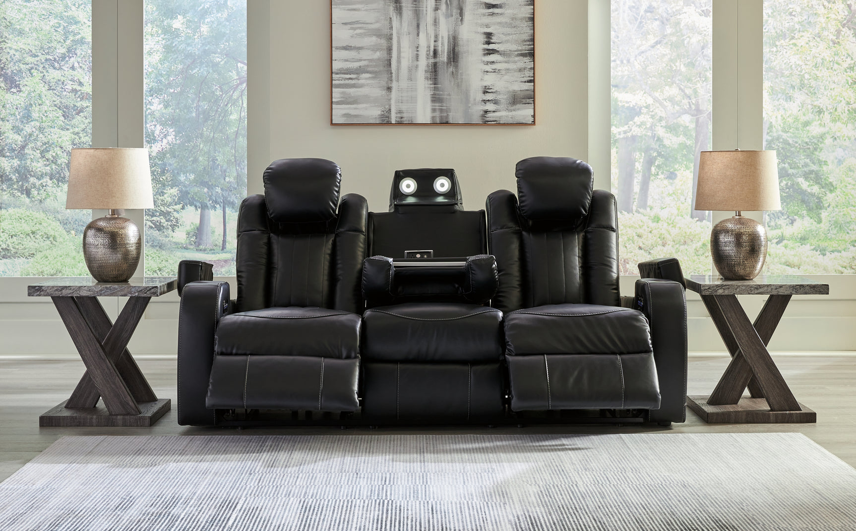 Caveman Midnight Den Sofa, Loveseat and Recliner
