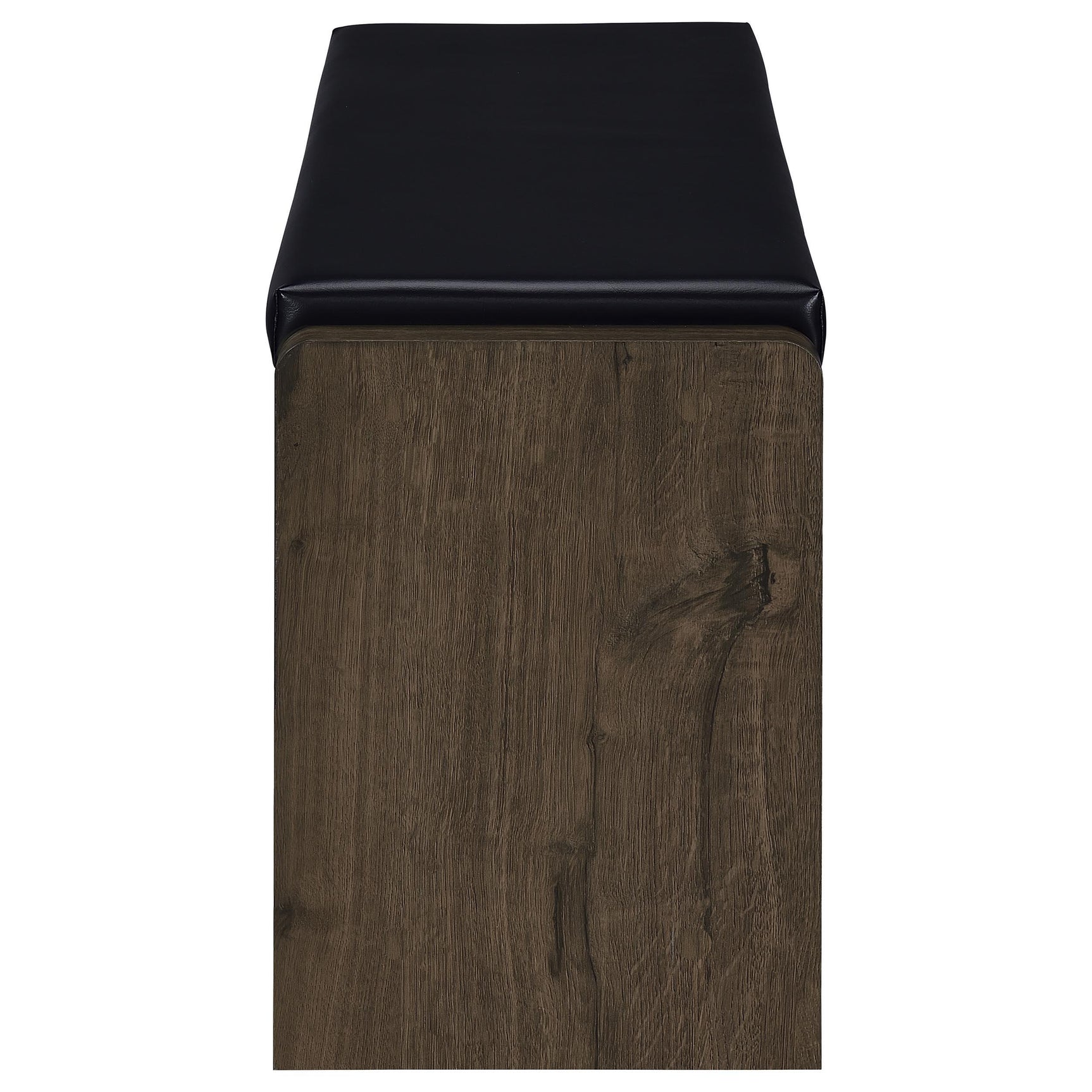Arrington Storage Bench storage compartments with open shelf