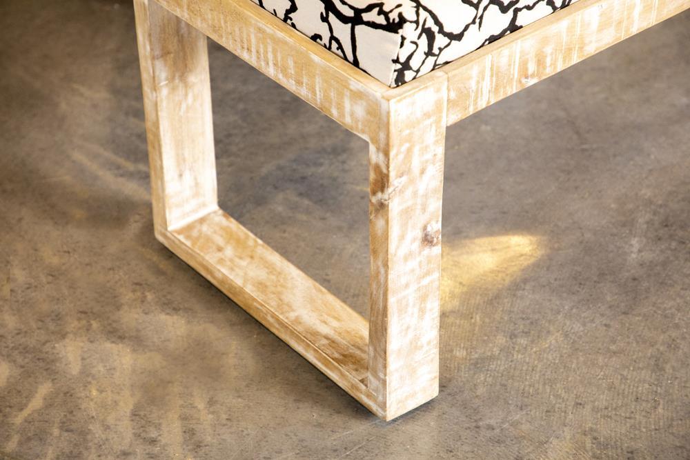 Aiden accent bench placed in entryway setting