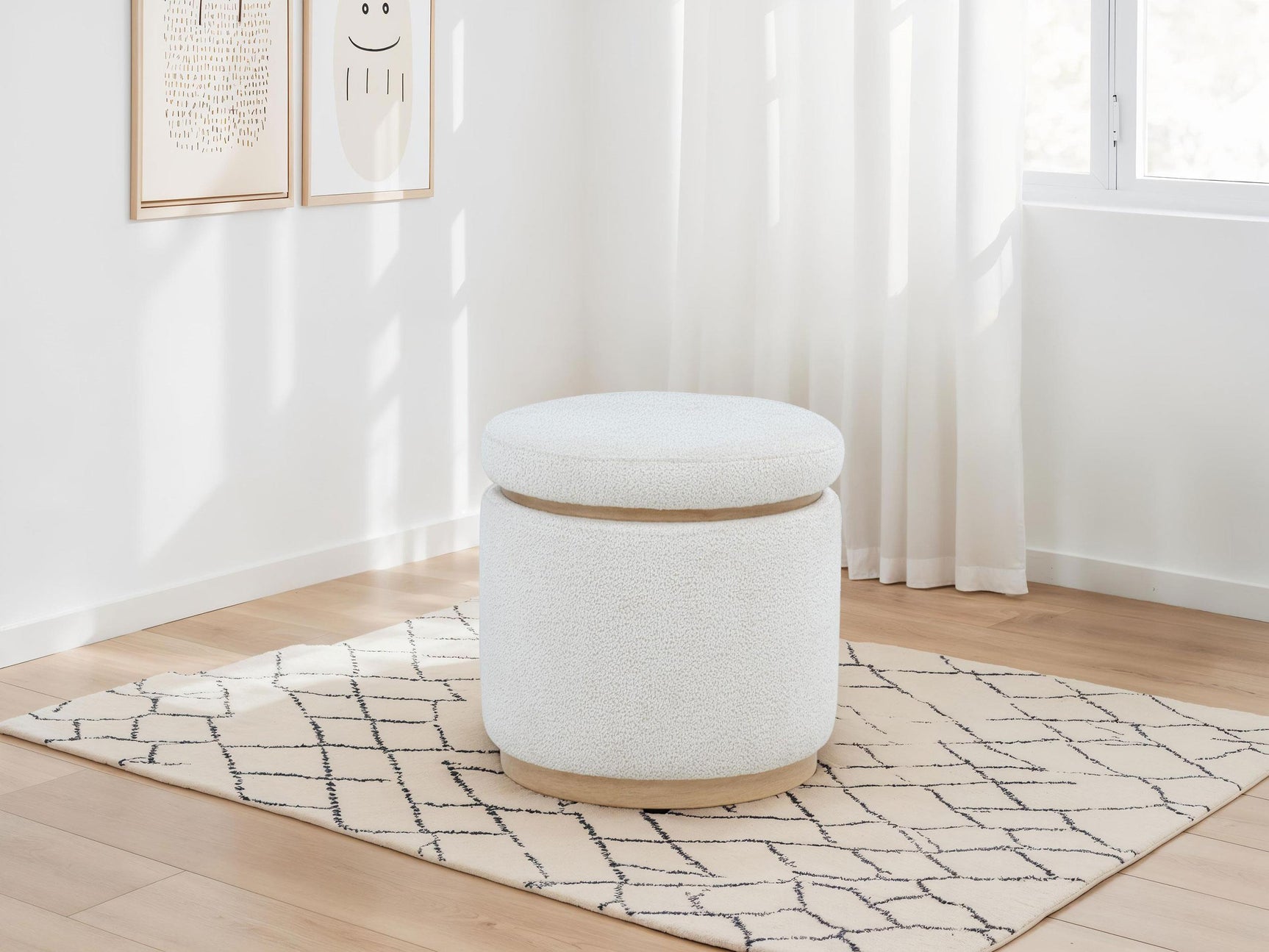 Remuda ottoman storage compartment open showing spacious interior