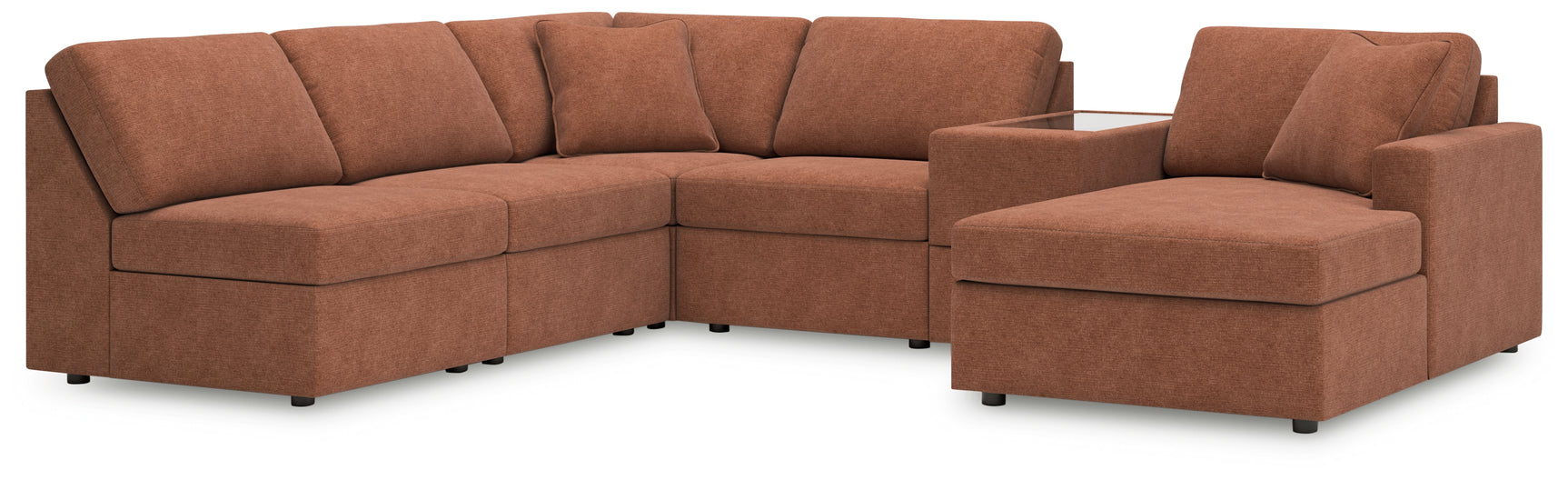 main view of Modmax Spice Nuvella® 6-Piece Sectional with Chaise sectional sofa