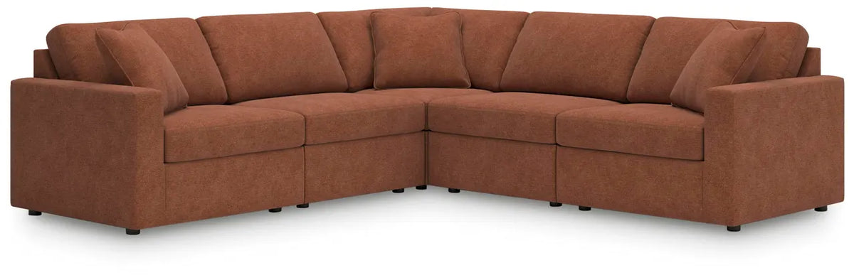 Modmax Spice 5-Piece Sectional Sofa with Recliner