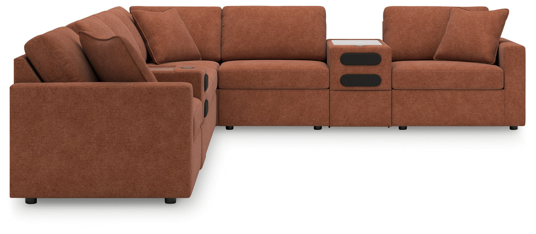 room view of Modmax Spice Nuvella® 8-Piece Sectional sectional sofa