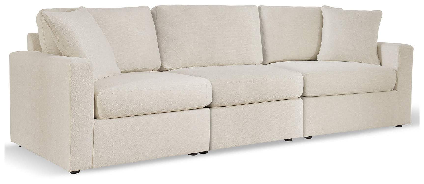 Detailed shot of Modmax Oyster Sofa and Loveseat armrest