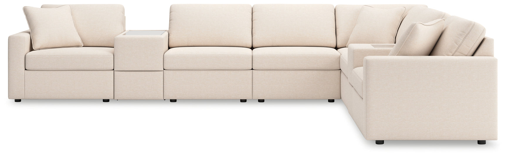 Modmax Oyster sectional in room setting