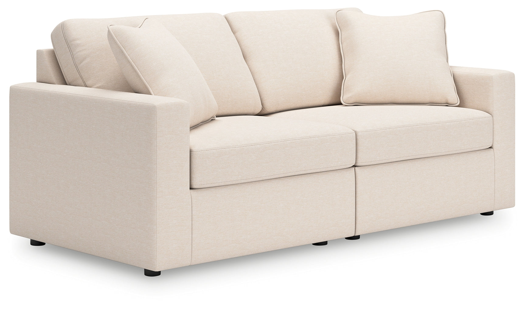 Side view of Modmax Oyster 2-Piece Sectional sofa