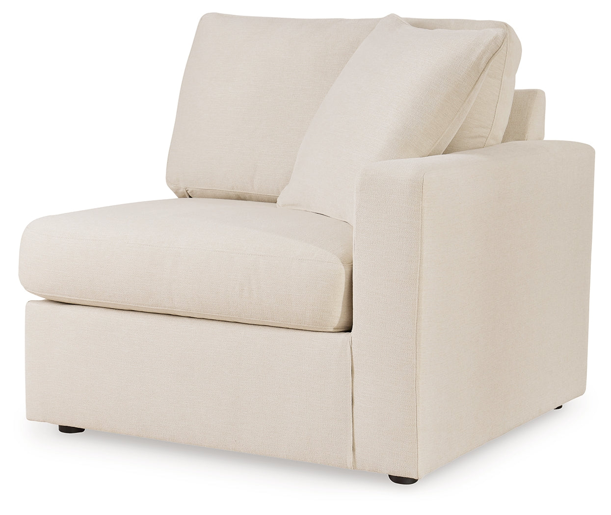 side view of Modmax Oyster Performance Fabric Next-Gen Nuvella™ 5-Piece Sectional sectional sofa