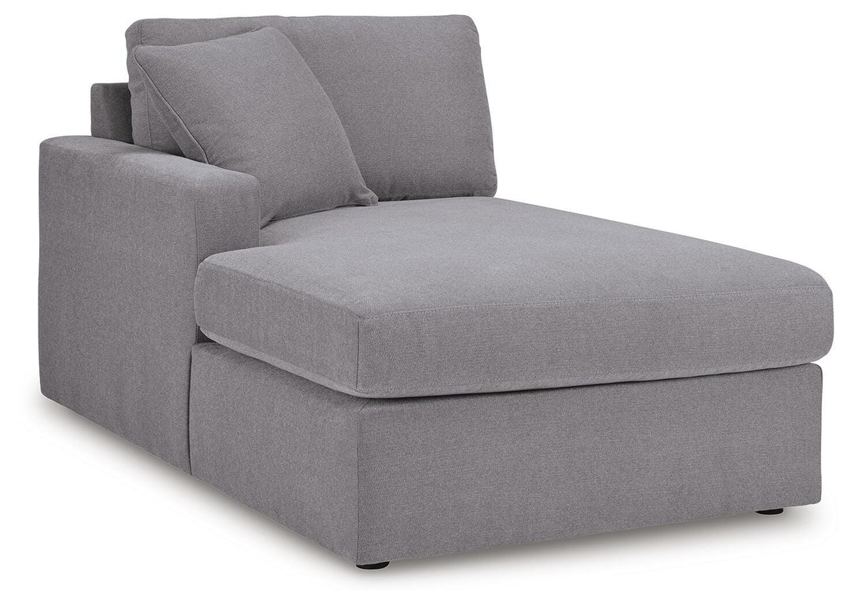 Modmax Granite Performance Fabric,Next-Gen Nuvella™ 8-Piece Sectional with Audio System and Chaise - image 2